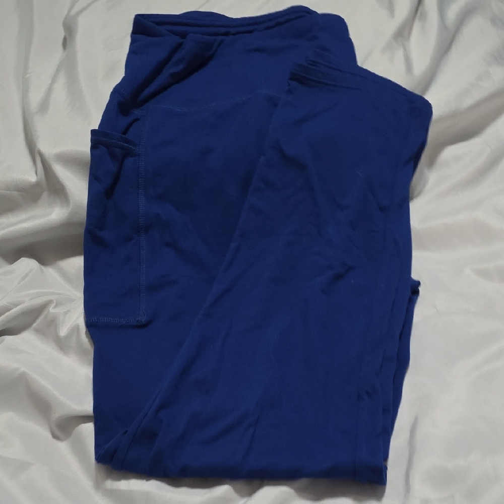 Lug - Lugging Cropped Leggings - Cobalt